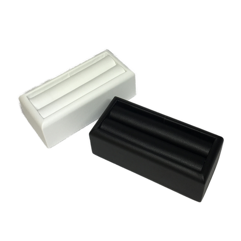 Bangle Stand Black Leather Look