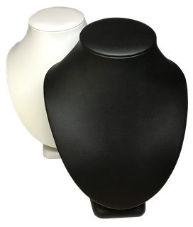 Display Bust 240H White Leather Look