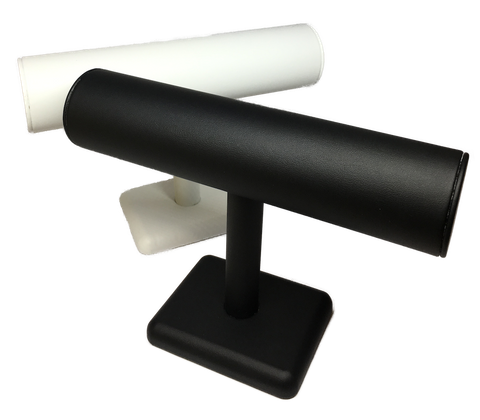 Bangle Stand Multi Black Leather Look