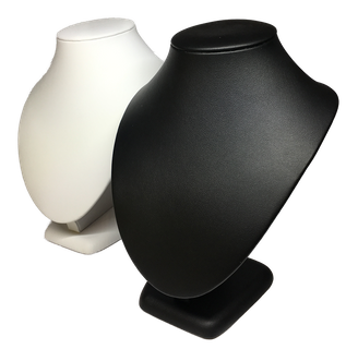 Display Bust 192H Black Leather Look