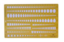 Combination Stone Shapes Drawing Template