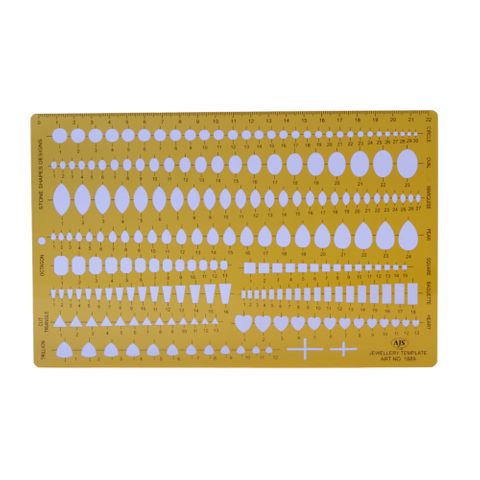 Combination Stone Shapes Drawing Template