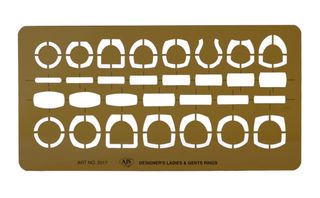 Ladies & Gents Rings Drawing Template