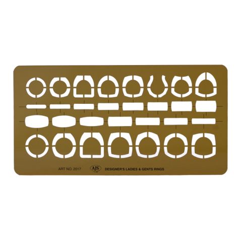 Ladies & Gents Rings Drawing Template