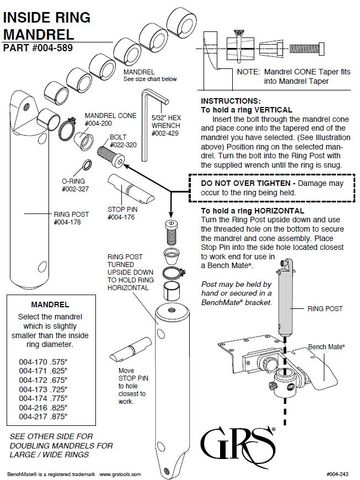 Bolt for Inside Ring Clamp