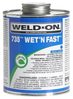 PVC Glue WeldOn Wet N Fast 473ml