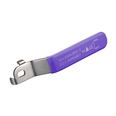 WATERMARKED BALL VALVES - LEVER HANDLES - LILAC