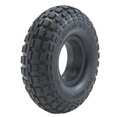 410/350-4 *Solid PU* Block Tyre - base width 58mm - fits rim 61700K,L,M,N)
