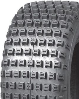 ASSEMBLY - 8"x5.50" Galv Rim, 4/4" PCD, 20/7-8 4PR P322 Knobbly Tyre