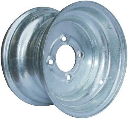 10"x6.00" Galvanised Rim, 4/4" (4/101.6mm) PCD, 71mm Bore, ET0