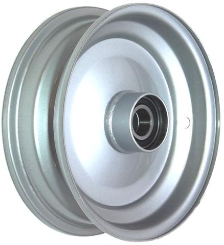 8"x2.50" Steel Rim, 52mm Bore, 85mm Hub Length, 52mm x 25mm High Speed Bearings