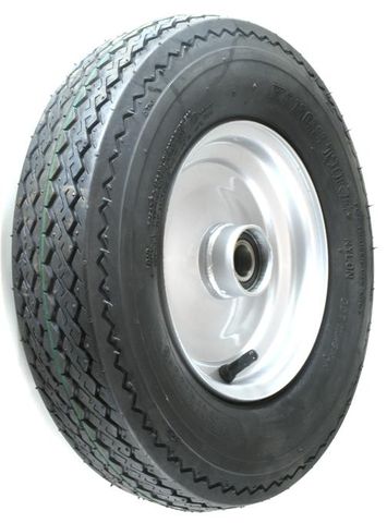 ASSEMBLY - 8"x2.50" Steel Rim, 480/400-8 4PR KT701 Trailer Tyre, 25mm HS Brgs