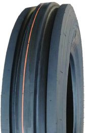 ASSEMBLY - 8"x2.50" Steel Rim, 350-8 4PR V8502 3-Rib Tyre, 25mm HS Brgs