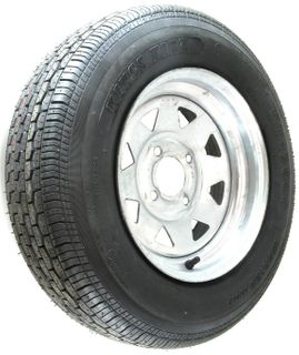 ASSEMBLY - 12"x4.00" Galv Rim, 4/4" PCD, 155R12C 8PR 88/86N WR082 LT Tyre