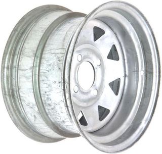 12"x7.00" Galvanised ATV Rim (Rear), 4/100mm PCD, 65mm Bore, ET0