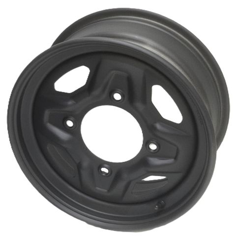 14"x6.00" Steel ATV Rim, 4/156 PCD, 115mm Bore, ET+40.2, 283Kg load rating black