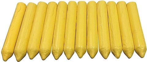 BOX OF 12 - Tyre Crayons, yellow