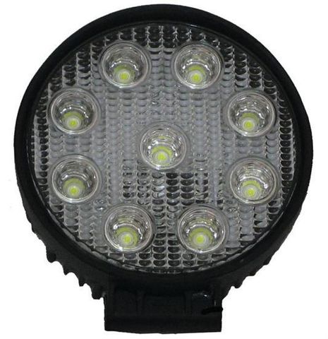 27W Wide Flood Beam LED Round Work Light