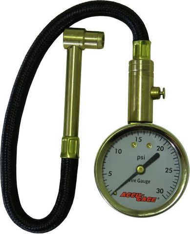 Accu-Chek RRA30X 0-30 p.s.i. Dial Gauge, Right Angle Chuck with Hose