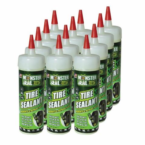 BOX OF 12 - Monster Seal Tyre Sealant, 8oz (1/4L)