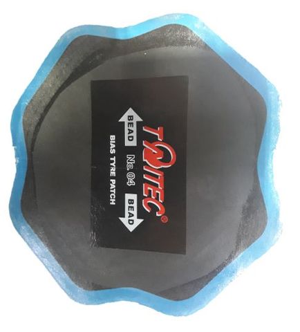 BOX OF 10 - Taitec 130mm Bias Tyre Repair Patch, 2-ply - TBTE-04