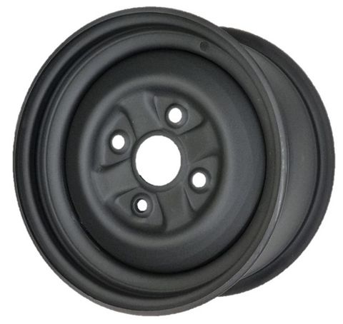 12"x6.00" Black Steel ATV Rim (Front), 4/110mm PCD, 55mm Bore, ET+38