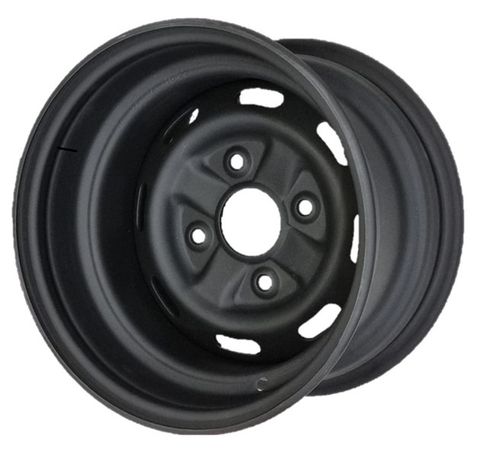 12"x7.50" Black Steel ATV Rim (Rear), 4/110mm PCD, 60mm Bore, ET-21 12075001