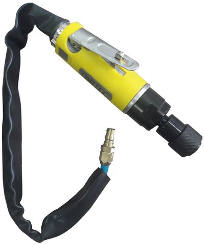 Air Buffer Tool, 2500 r.p.m., Quick-Change Chuck, with rear exhaust hose