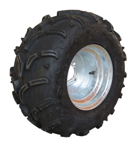 COMBO - 2 x 10"x8.00" Galv Rim, 4/4",ET0, 22/11-10 6PR MU02 Zilla Tyre- Kubota