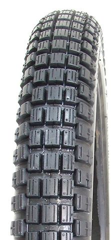 300-17 6PR/50L TT Unilli UN7111 Block/Knobbly Rear Postal Service Motorcycle Tyr