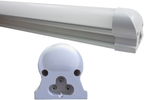22W 4' (1.2m) LED Tube Integrated Fitting with Mounting Kit - Frosted Lens