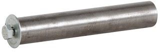 Stub Axle, 125kg, 150mm long, for Steel Wheels with 1" Low Speed Flange Bearings