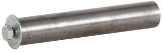 Stub Axle, 125kg, 150mm long, for Steel Wheels with 1" Low Speed Flange Bearings