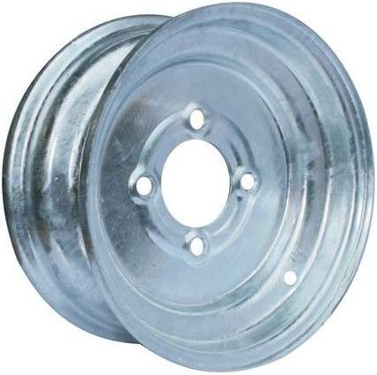 9"x4.00" Galvanised Rim, 4/4" (4/101.6mm) PCD, 70mm Bore, ET0