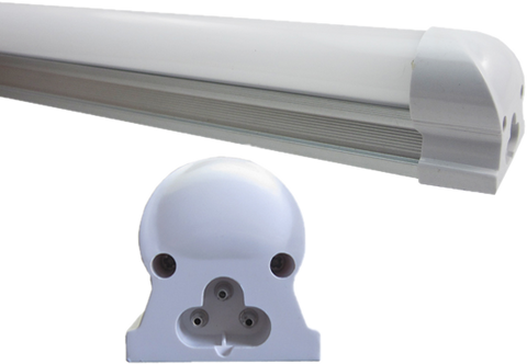 28W 5' (1.5m) LED Tube Integrated Fitting with Mounting Kit - Frosted Lens