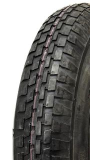 ASSEMBLY - 8"x65mm Plastic Rim, 2" Bore, 300-8 4PR V6635 Block Tyre, ¾" FBrgs