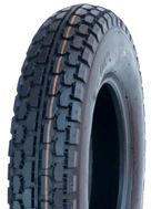 ASSEMBLY - 8"x65mm Plastic Rim, 250-8 4PR V6607 Block Tyre, ½" FBrgs