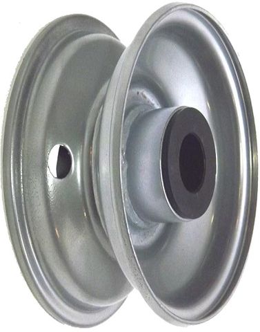 6"x64mm Steel Rim, 2" Bore, Hub Length 83mm, 2"x1" Nylon Bushes