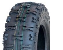 ASSEMBLY - 6"x4.50" Steel Rim, 13/500-6 6PR V8505 Knobbly Tyre, NO BRGS/BUSHES