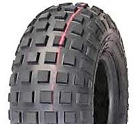 ASSEMBLY - 6"x4.50" Steel Rim, 15/600-6 2PR HF240B Knobbly Tyre, 1" HS Brgs