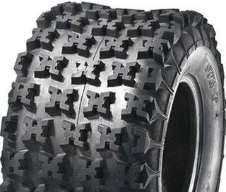 ASSEMBLY - 8"x7.00" Steel Rim, 20/11-8 6PR A027 Knobbly ATV Tyre, 25mm HS Brgs