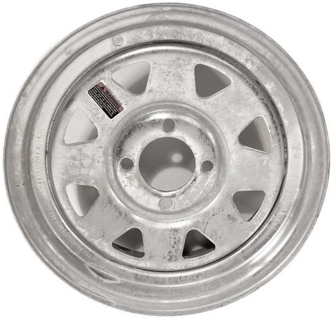 13"x4.50" Galvanised Rim, 4/100mm PCD, 68mm Bore, ET0