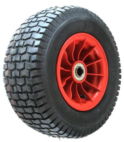 ASSEMBLY - 8"x4¾" Plastic Rim, 2" Bore, 16/650-8 4PR V3502 Turf Tyre, ¾" FBrgs