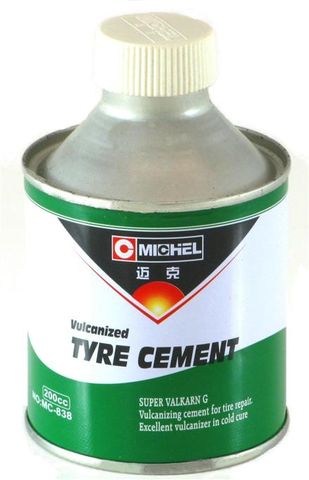 Taitec Vulcanized Tyre Cement (vulcanising glue),clear 250ml/200cc