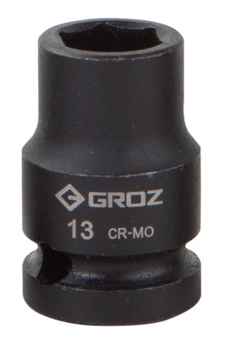 Groz 13mm 1/2" Drive Hex Impact Socket