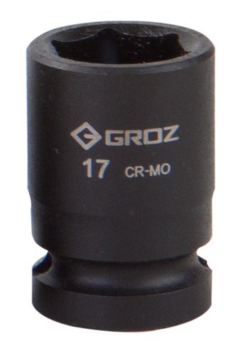 Groz 17mm 1/2" Drive Hex Impact Socket