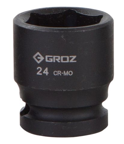 Groz 24mm 1/2" Drive Hex Impact Socket