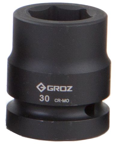 Groz 30mm 3/4" Drive Hex Impact Socket