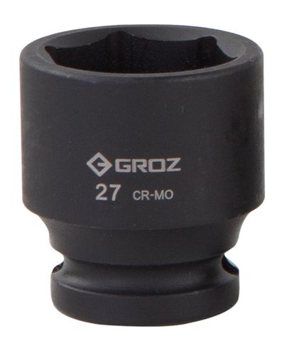 Groz 27mm 1/2" Drive Hex Impact Socket