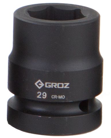 Groz 29mm 3/4" Drive Hex Impact Socket